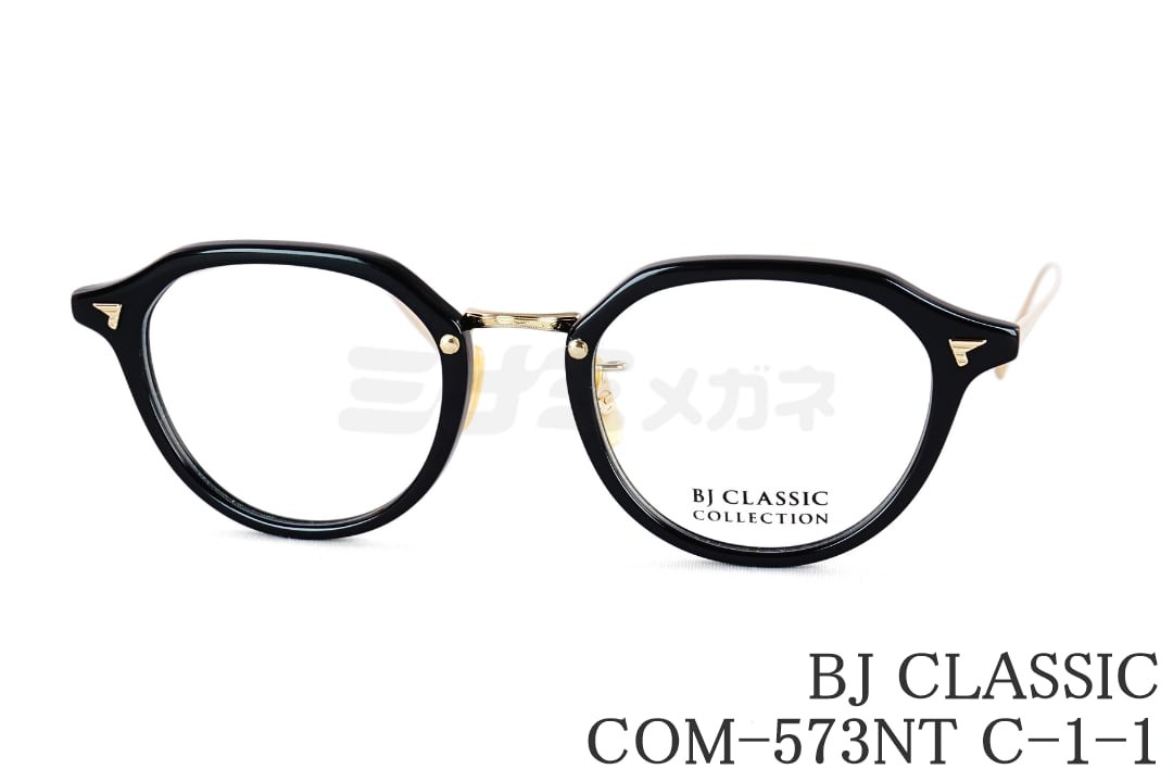 BJ CLASSIC メガネ COM-573NT C-1-1 クラウンパント チタン クラシカル ヴィンテージ BJクラシック 鯖江 日本製 正規品|ミナミメガネ 店