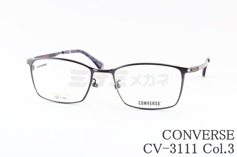 CONVERSE メガネ CV-3111 Col.3 スクエア スリム メタル コンバース 国内 正規品 9,636円