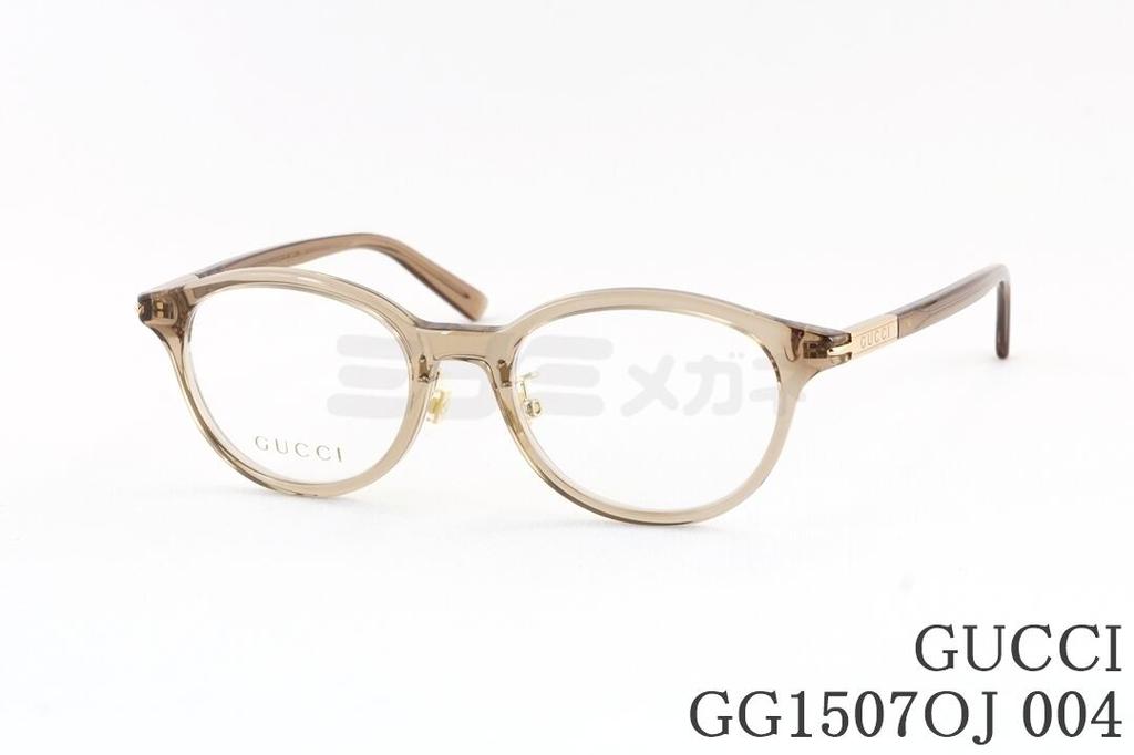 GUCCI メガネ GG1507OJ 004 オーバル セル メンズ レディース グッチ テキストロゴ 眼鏡 ITALY イタリア製 国内 正規品
