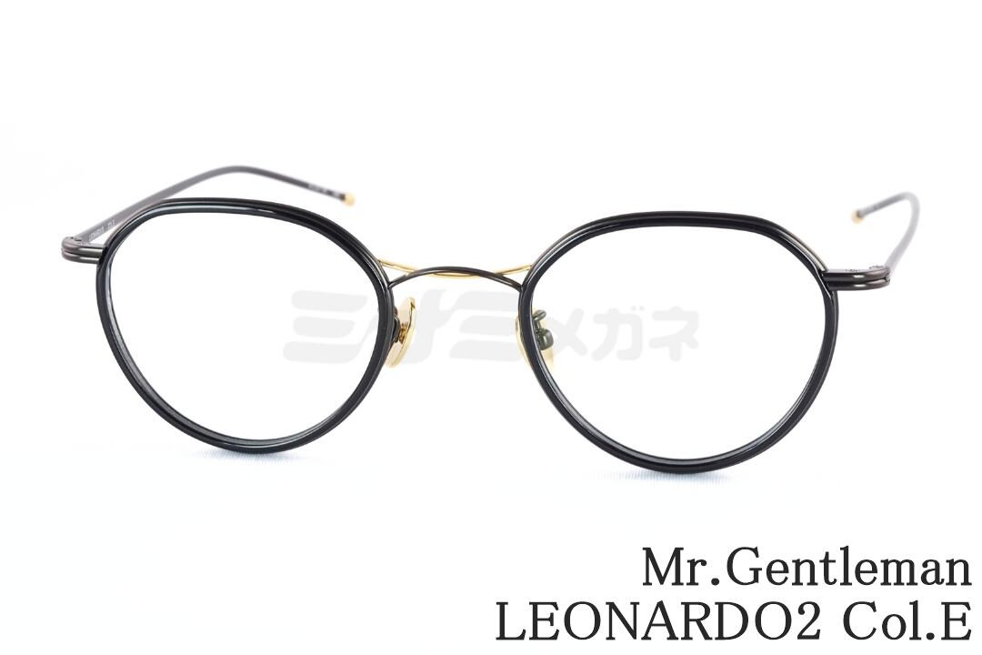 Mr.Gentleman メガネ LEONARDO2 Col.E クラウンパント メタル セル巻き ミスタージェントルマン 鯖江 眼鏡 日本製 国内 正規品|ミナミメガネ 店