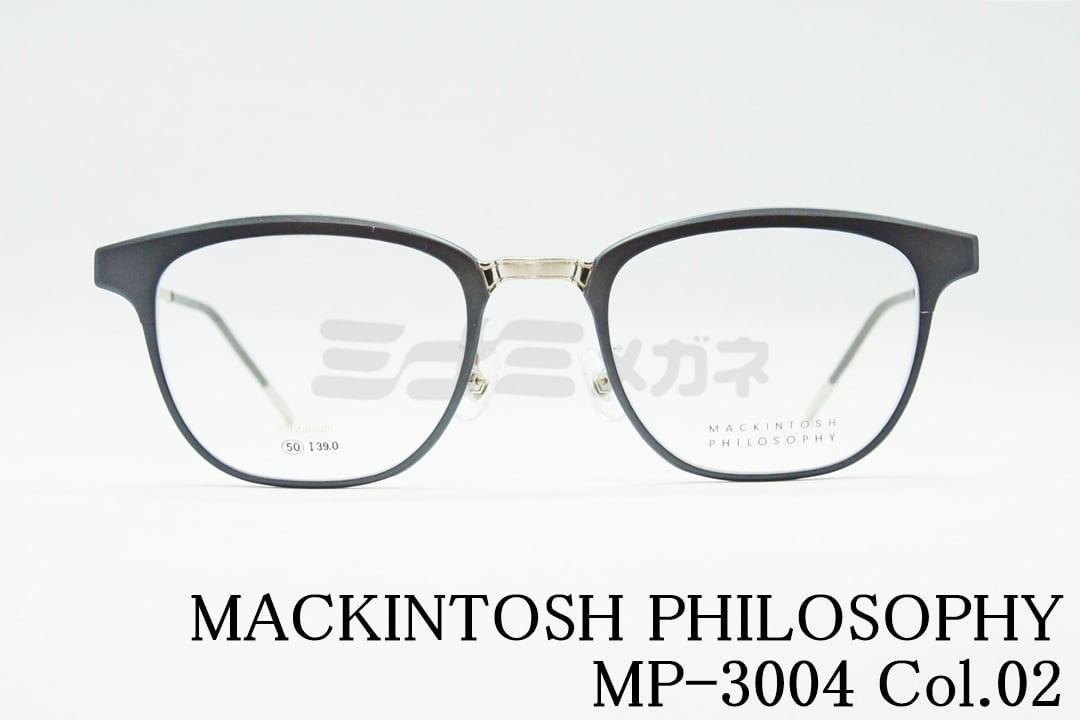 MACKINTOSH PHILOSOPHY 単式 跳ね上げ メガネ MP-3004 Col.02 ウェリントン マッキントッシュ フィロソフィー 国内 正規品｜ミナミメガネ 店