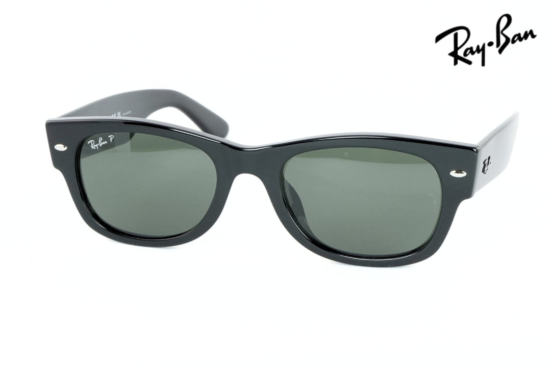 Ray-Ban 偏光 黒眼鏡  RB0832空想科学小説 601/58 52大きさ MEGA Wayfarer2 ウェリントン レイバン メガウェイファーラー2 置き目品