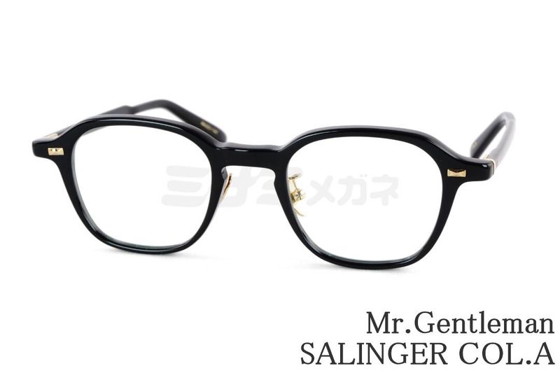 Mr.Gentleman メガネ SALINGER Col.A スクエア ワイド セル メンズ レディース サリンジャー ミスタージェントルマン 鯖江 眼鏡 日本製 国内 正規品｜ミナミメガネ 店 30,030円