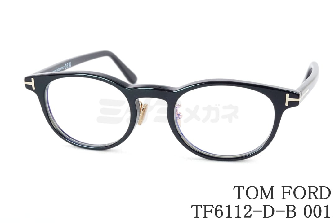 TOM FORD ブルーライトカット TF6112-D-B 001 オーバル メンズ レディース メガネ アジアン填まる 眼鏡 トムジェラルド・r・フォード