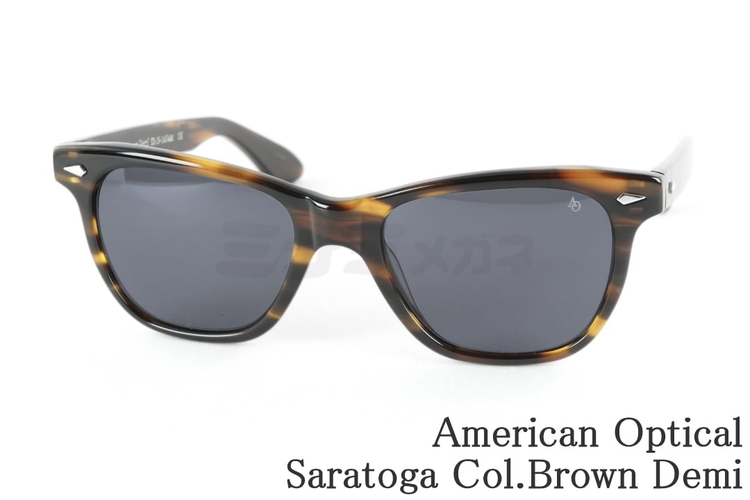 American Optical サングラス Saratoga Col.Brown Demi ウェリントン アメリカンオプティカル サラトガ AO 正規品|ミナミメガネ 店