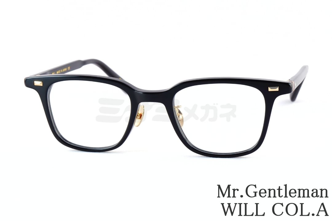 Mr.Gentleman メガネ WILL Col.A ウェリントン セル ウィル ミスタージェントルマン 鯖江 日本製 国内 正規品|ミナミメガネ 店