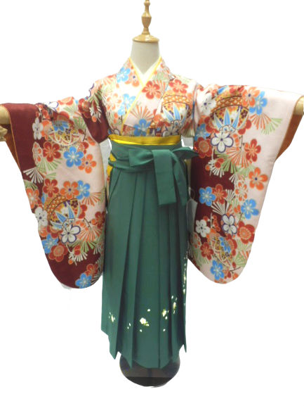 着物セット 人気商品 小学生 セット 袴 小学生 女の子 袴女児 小学生 卒業式袴セット 袴 レンタル 袴 卒業式 大学生 小学生 レンタル 全部揃って安心 レンタル 往復送料無料 卒業式 柄no 316 梅 薄ピンク地 着物 卒業式 小学校 女の子 レンタル 袴