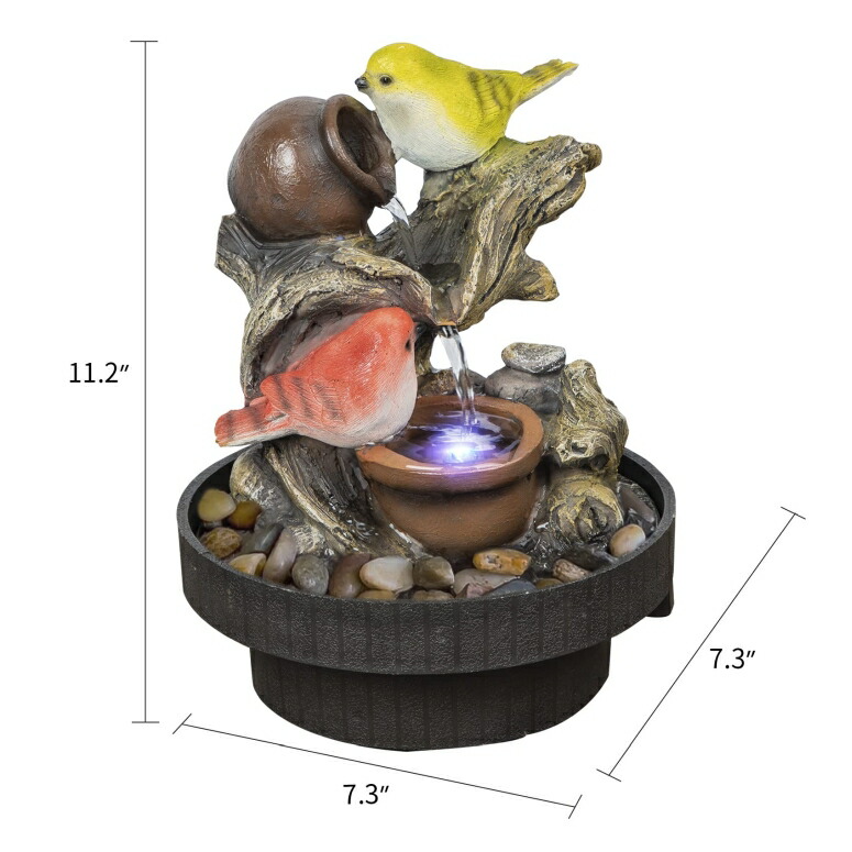 【楽天市場】卓上 噴水 滝のオブジェ テーブルトップファウンテン インテリア噴水 Ferrisland Tabletop Fountain