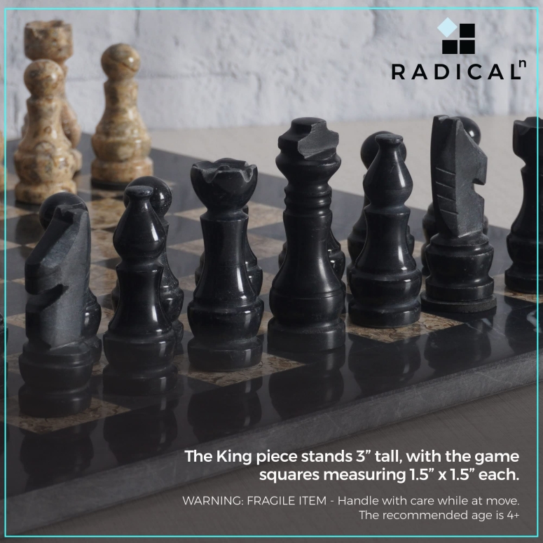 特価ブランド チェスセット RADICALn Marble Big Board Games Complete