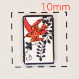 楽天市場 花札 和風 お正月 成人式 ネイルシール 藤に不如帰 １シート１２枚入 Mmilly