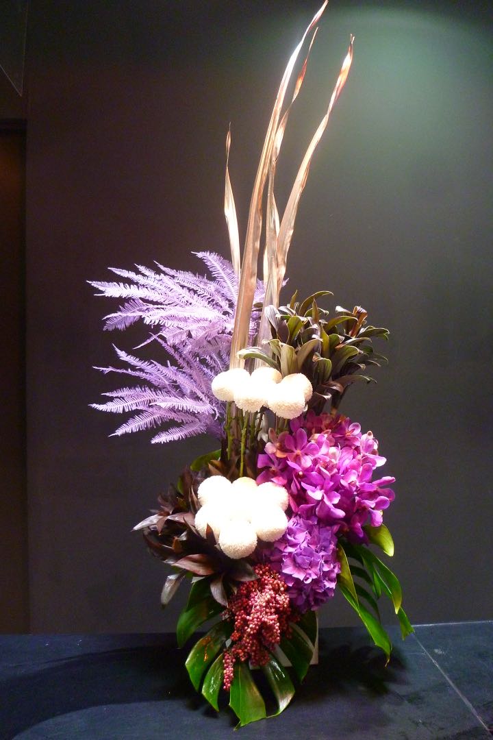 花 Purple 喜寿 Hobbs White お誕生日 カニシダ 卒寿 Purple 花 観葉植物 モブス ピンポンマム Mobbs 傘寿 古希 御祝 開店祝 カニシダ