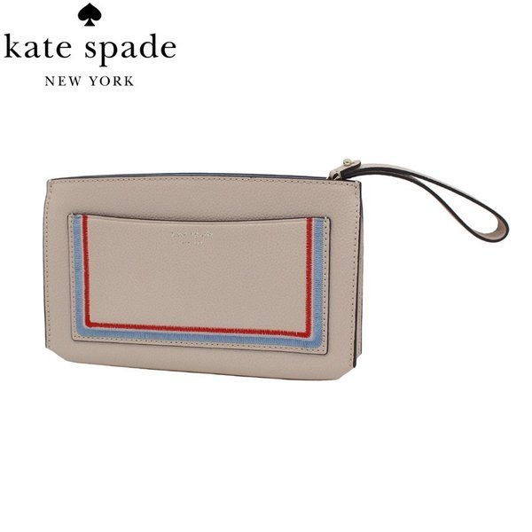 【レディース】ケイトスペード KateSpade クラッチ財布 可愛い刺繍 eva WLRU5352