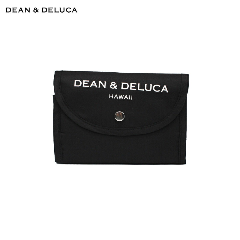 ディーンアンドデルーカ Dean&Deluca 折り畳みエコバッグ　黒【ハワイ限定品】