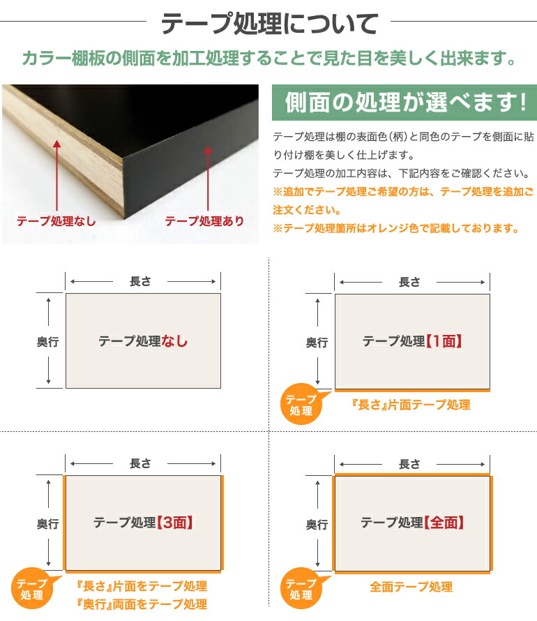 収納棚 化粧板 ホワイト 棚板 オーダー カラー棚板をご希望サイズで承ります！ 丸棒 メイド 本棚 ブラック カラー棚板 ランバーコア 2色の