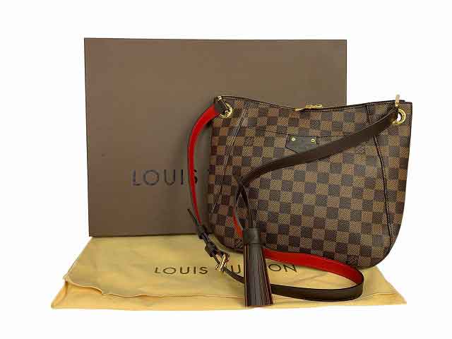LOUIS VUITTON / ルイ・ヴィトン ショルダーバッグ サウス預金金融機関 ダミエ N42230 タッセル 赤銅色【中古】