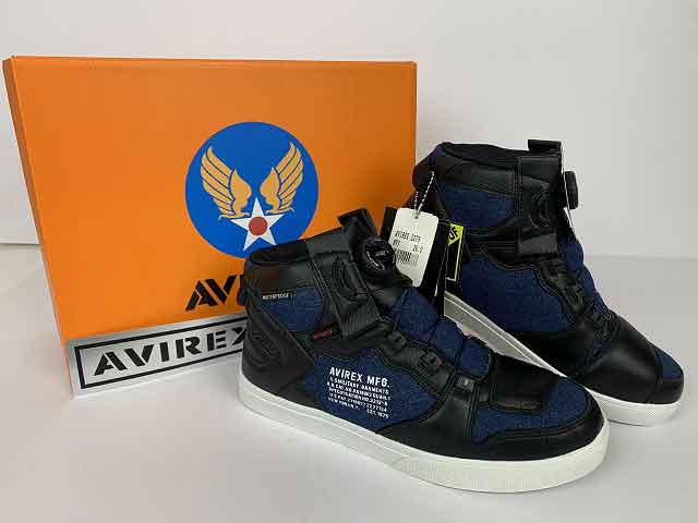 AVIREX / アヴィレックス DICTATOR MC DENIM ダイヤルロック バイク用 バイカー シフトペダルガード サイズ : 26cm デニム【中古】