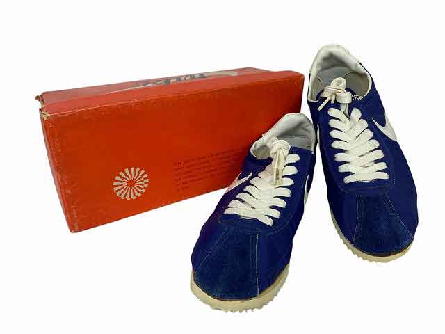 NIKE / ナイキ NYLON CORTEZ ナイロン コルテッツ 日本製 当時物 筆記体 70‘S 25cm サイズ : 7 スニーカー ブルー【中古】