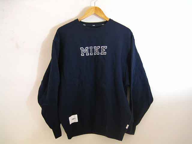 WTAPS / ダブルタップス 24AW ACADEMYSWEATER 242ATDT-CSM18 MIKE プリントスウェット メンズ サイズ : 02 ネイビー【中古】
