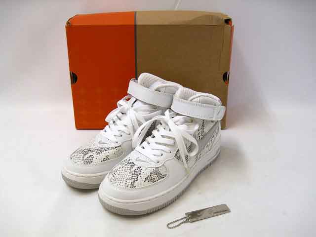 NIKE / ナイキ 2005年製 空軍1 ミッドココアスネーク 310277-101 メンズ 大きさ : 27糎 スニーカー 白いこと【中古】