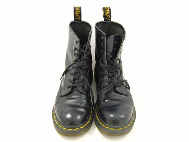 Dr.Martens / ドクターマーチン 8ホール レザーブーツ レディース サイズ : 37 ブラック【中古】