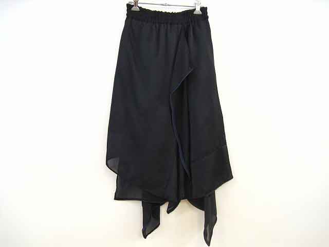Sacai / サカイ ラッフルスカート 真っただ中丈 レディース 大きさ : 0 黒いこと【中古】