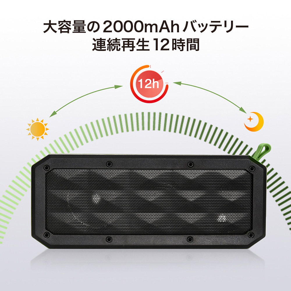 楽天市場 Bluetooth スピーカー 防水 ワイヤレススピーカー ブルートゥース マイク付き 高出力10w Iphone 高音質 小型 重低音 大音量 高品質 音楽 映画 ドラマ Monomall