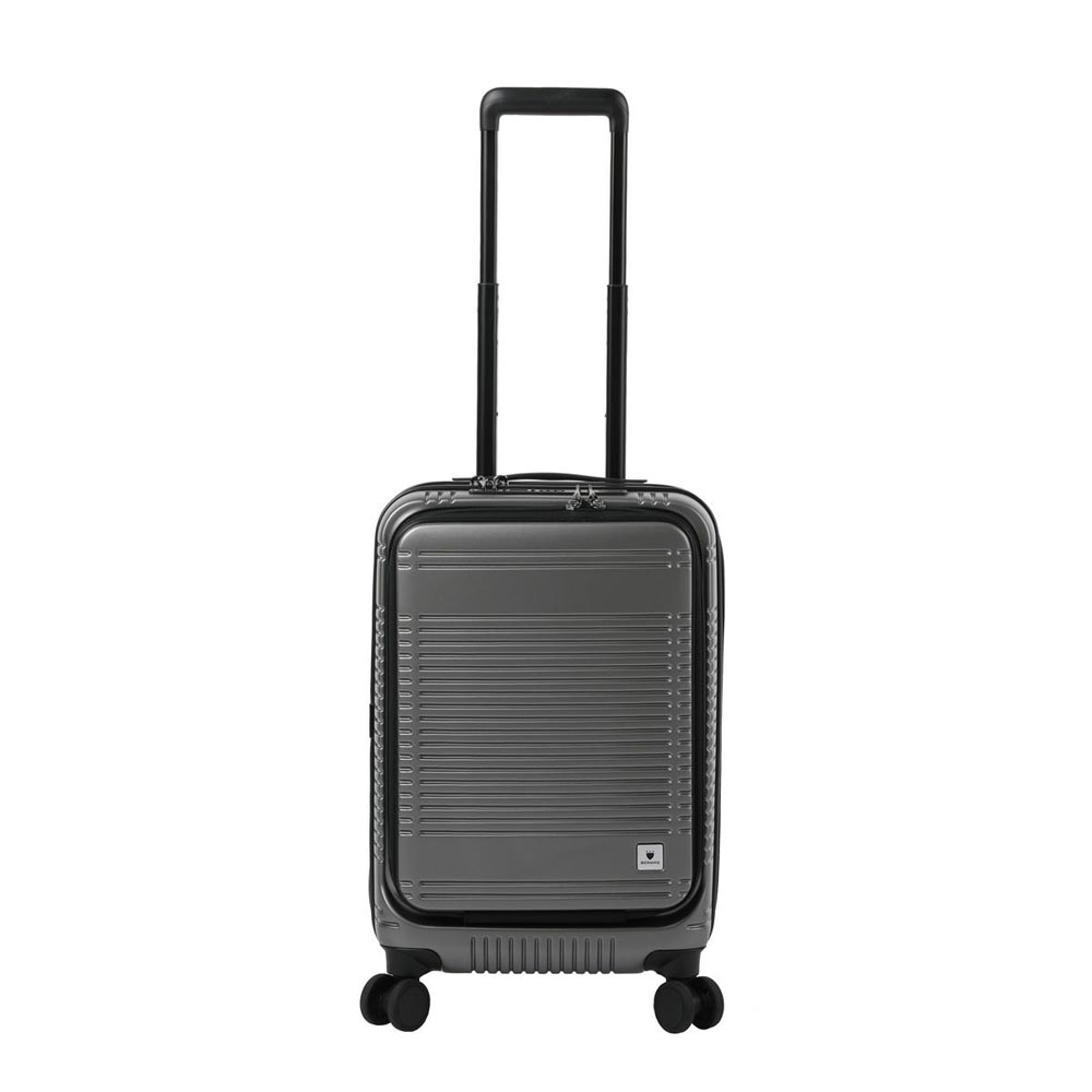 【ポイント10倍】BERMAS EURO CITY ユーロシティ フロントオープン スーツケース ファスナー エキスパンダブル 4輪 48cm 38L TSロック マットブラック 6029510｜Detailsbymonosapiens支店