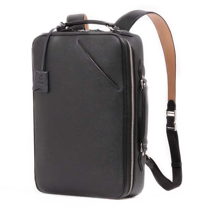 【ポイント10倍】P.I.D Selva ピーアイディー セルヴァ 3way ビジネスバッグ ブリーフケース リュック ワンショルダー レザー コン PAP106-NV