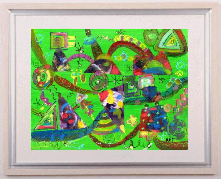 楽天市場】長谷川彰一 光の庭園 抽象画 絵画 インテリア 銅版画