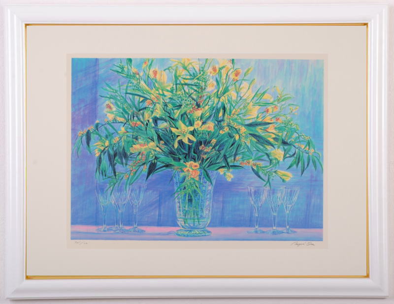 油絵、青柳キミ子 Amazon | 青柳キミ子 「紫陽花」 花 絵画 油絵 油彩画 額付き