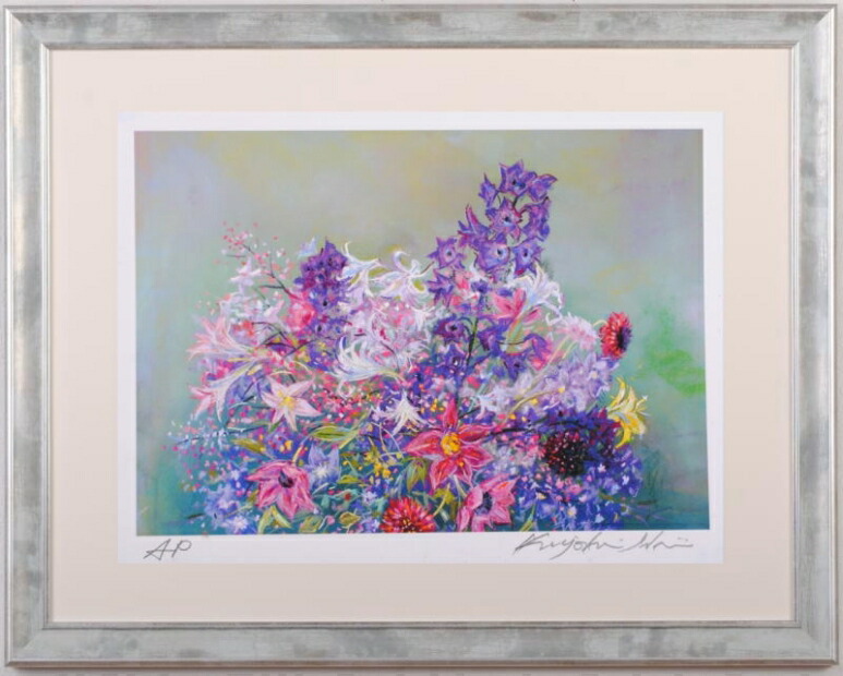 楽天市場】【作家名】石井清 【作品名】月と富士・G 富士山 絵画 風景