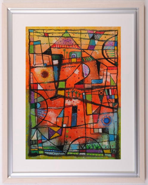 楽天市場】【作家名】若松愛子【作品名】夢の中の街 : アート