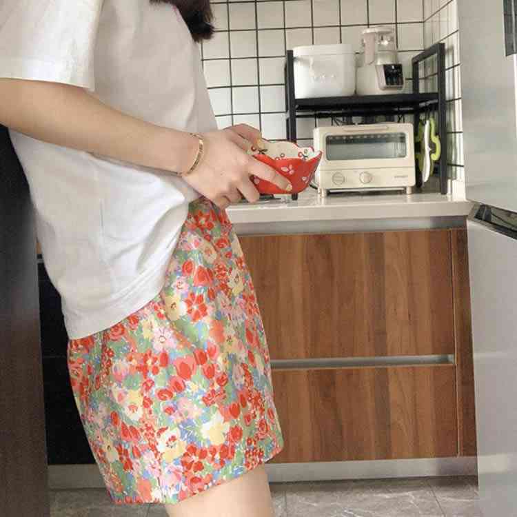 ハーフパンツ パジャマ 薄手 レディース 夏 レディースルームウェア ルームパンツ 花柄 ショートパンツ 春 短パン パンツ