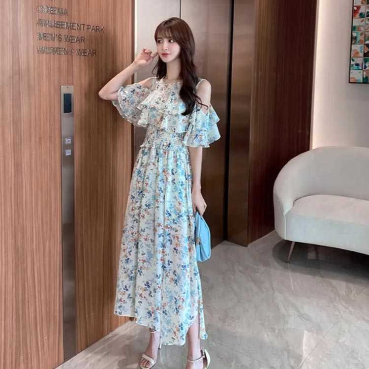 送料無料 リゾートワンピ 肩見せ 花柄ワンピース オフショルダー ワンピース 人気ブレゼント ハワイ リゾートワンピース 春 マキシワンピース オフショル 母の日 レディース 夏 ゆったり 夏ワンピ