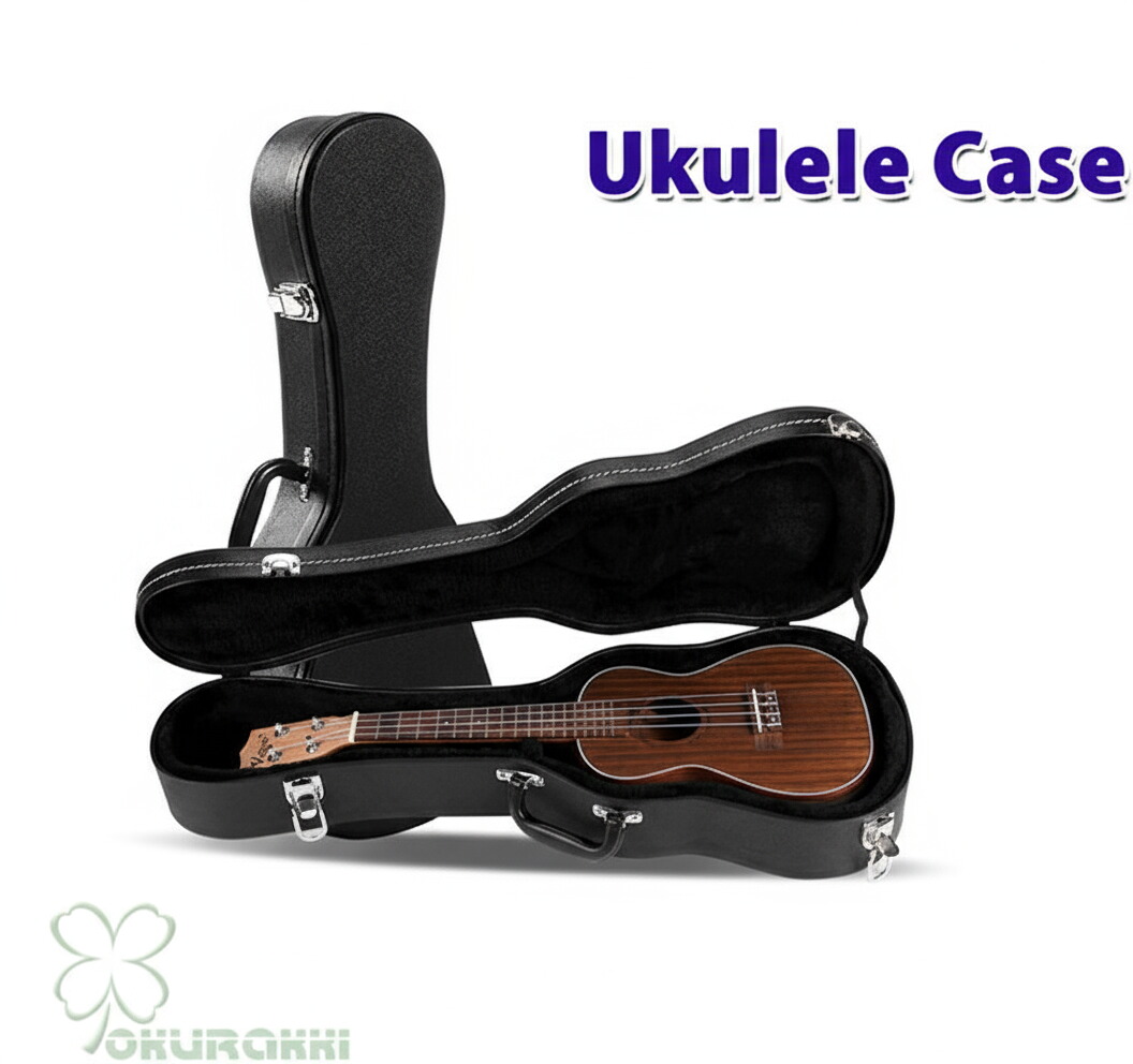 Ukulele Case ウクレレケース ウクレレ 楽器 ケース バッグ 木製ケース 防塵 防水 ソプラノ コンサート クッション付き 軽量｜MSSKCO