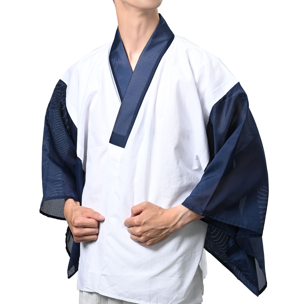 半肌付き メンズ 洗える 絽