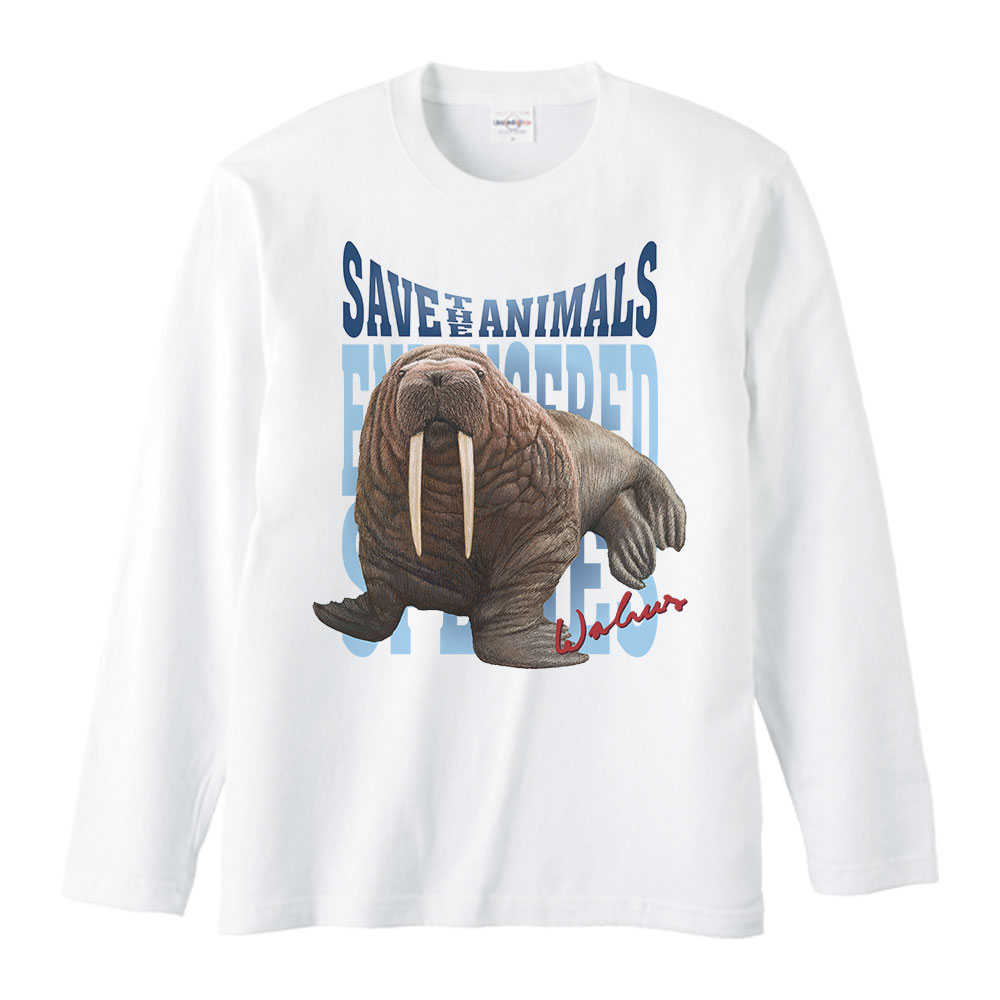 楽天市場】ラッコ（絶滅危惧動物）／長袖Tシャツ : MYDS 楽天市場店