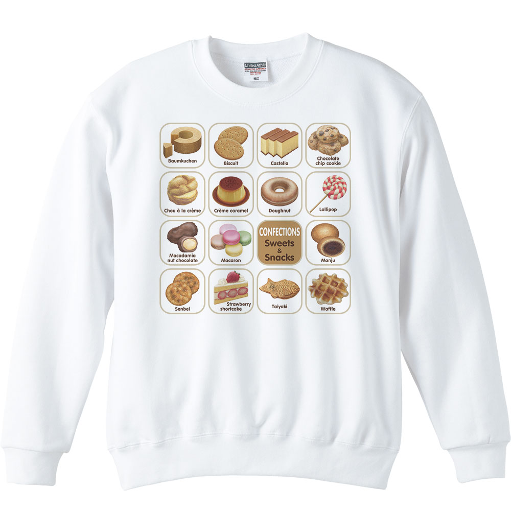 TRALALAトゥララ　長袖プリントTシャツ フリーサイズ　スイーツ　お菓子 半袖 Tシャツ キッズトゥントゥントゥンサフール Tung Sahur