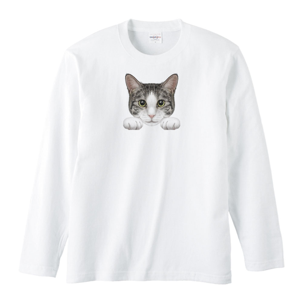 楽天市場】猫の顔・サビ猫／長袖Tシャツ : MYDS 楽天市場店
