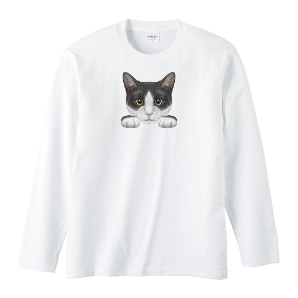 【新品未開封】FEEDER 猫の顔Tシャツ Lサイズ 0_e3f8935b66082b002f519c80124b