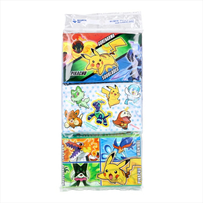 タカラトミー ポケットモンスター 水に流せるポケットティシュ 6個入りＸ30パック