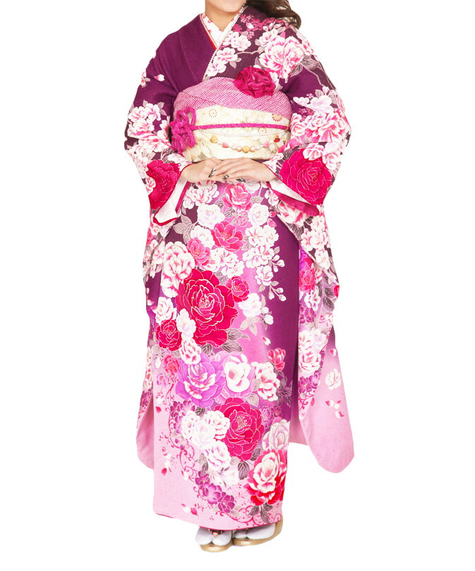 総絞り　刺繍　桜花　梅花　熨斗　振袖　晴れの日　成人式　卒業式　着物　114p img64119371.jpg