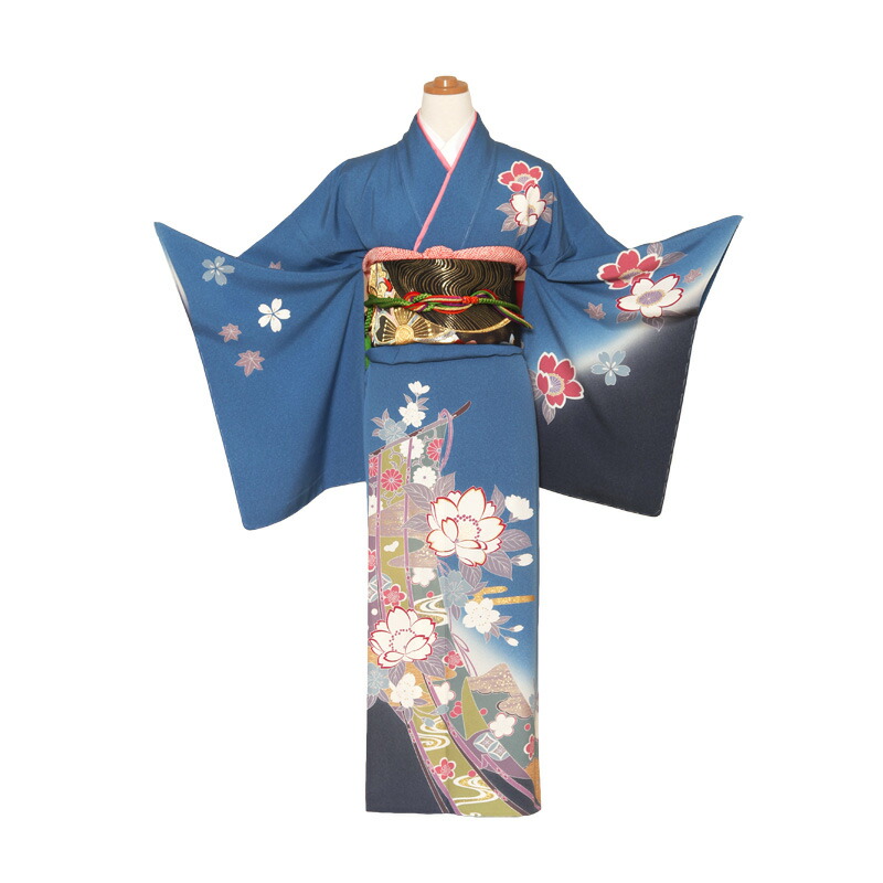 訪問着　4点フルセット220D 正絹 七五三 お宮参り 結婚式 楽天市場】〔訪問着 単衣〕訪問着 レンタル53015輝華蝶美訪問着