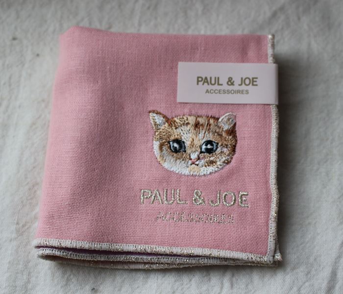 楽天市場 ポスト投函便ok Paul Joe ポールジョー 可愛い猫の詩刺繍 ガーゼハンカチ ｃｍ程度 オシャレでかわいい ポール ジョー お礼 お返し ギフト プレゼント 女性 子供 レディス ホワイトデー 誕生日 ねこ 猫 コーラルピンク ナージャ 雑貨とスイーツ