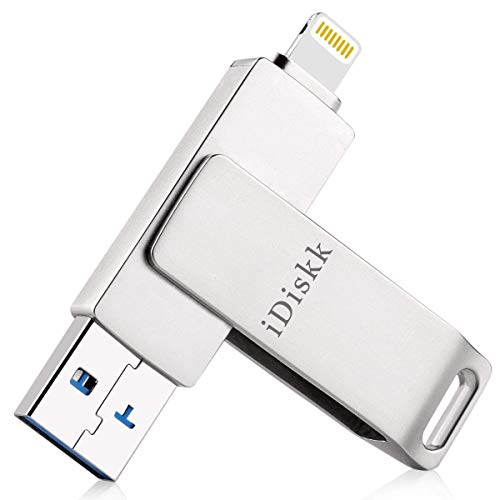 Apple Mfi認証 iDiskk 256GB iPhone USBメモリ 外付けフラッシュドライブ usbディスク アイフォン用ハードドライブ lightningコネクタ搭載 iOS外部ストレージ メモリー拡張 容量不足解消 プラグプレイ ワンクリ