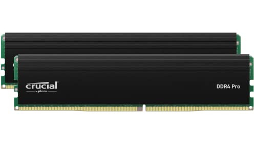 CrucialPRO (マイクロン製) デスクトップ用メモリ 32GBX2枚 DDR4-3200 メーカー制限付無期限保証 CP2K32G4DFRA32A 国内正規代理店品