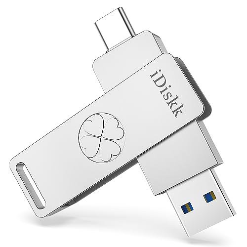 iDiskk 超弾丸道路ソリッドステート 1結核症 iPhone15相応う 閃光電球運転 USB3.2 Gen2 最大限度読み取る機敏さ500MB/s ハイスピード USB3.2+Type-C繋ぎ積み上げる 専用APP不必要 OTG外信用販売USB記憶装置 スマートフ