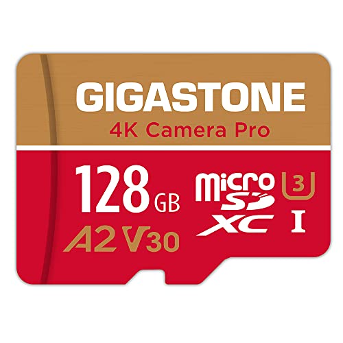 5年保証 Gigastone マイクロSDカード 128GB A2 V30 Ultra HD 4K ビデオ録画 Gopro アクションカメラ スポーツカメラ 高速4Kゲーム 動作確認済 100MB/s マイクロ SDXC UHS-I U3 Clas｜ネコサン商店 8,553円