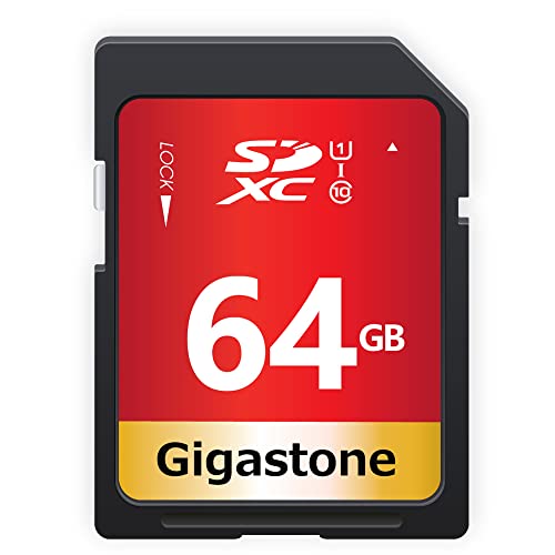 Gigastone 64GB SDカード UHS-I U1 Class 10 SDXC メモリーカード 高速 フルHD ビデオ デジタルカメラ SD card Full HD ミニケース1個付き｜ネコサン商店