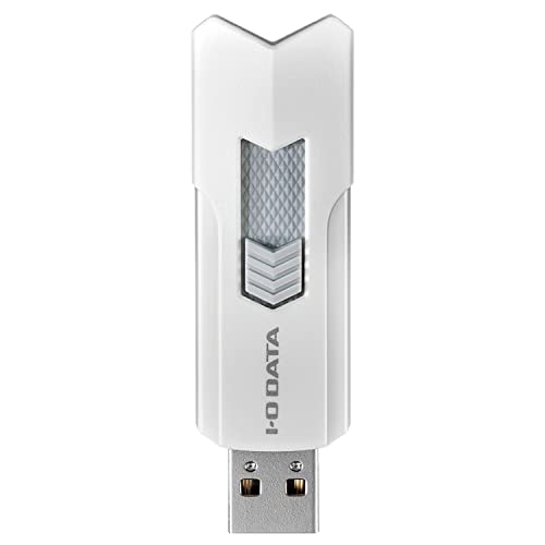 アイ オー データ IODATA 高速USBメモリー USB 3.2 Gen 1(USB 3.0)対応 スライド式/ストラップホール付き 64GB ホワイト 日本メーカー U3-DASH64G/W